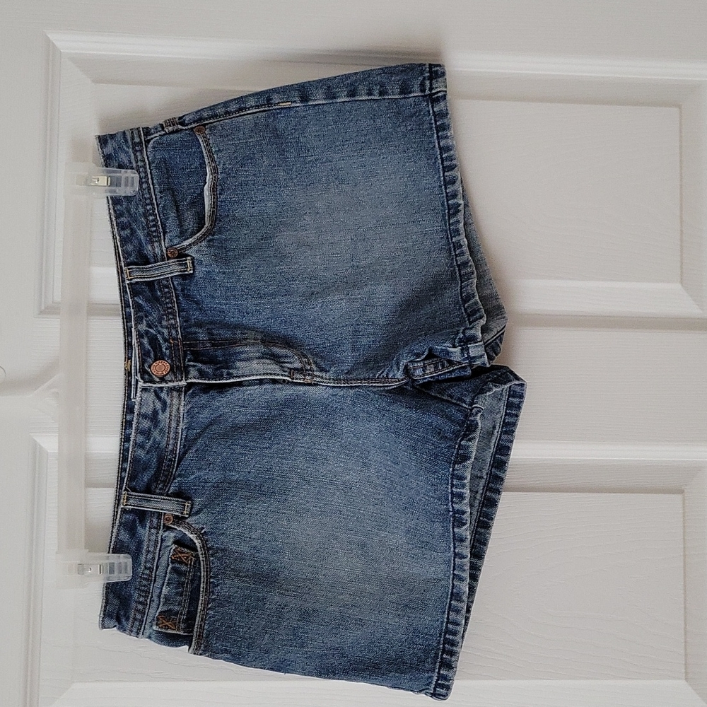 Old Navy blue denim jean cotton shorts size 10